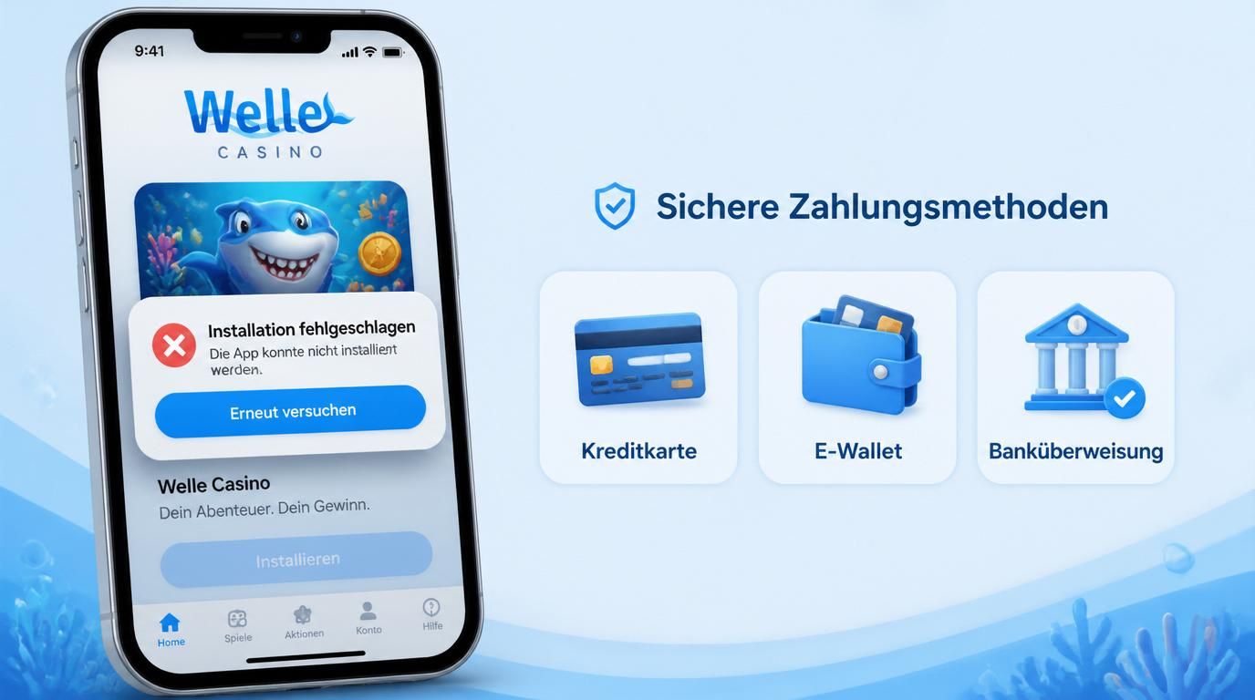Fehlermeldung bei App-Installation mit Zahlungs-Icons